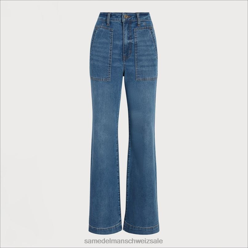 CH Sam Edelman Frauen Codie-Hose mit hohem Bund und weitem Bein zuma X2J861230 Bekleidung