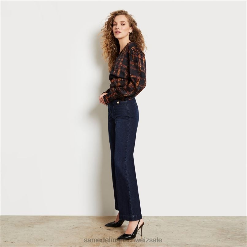 CH Sam Edelman Frauen Codie-Taschenhose mit hohem Bund und weitem Bund einwandfrei X2J861222 Bekleidung