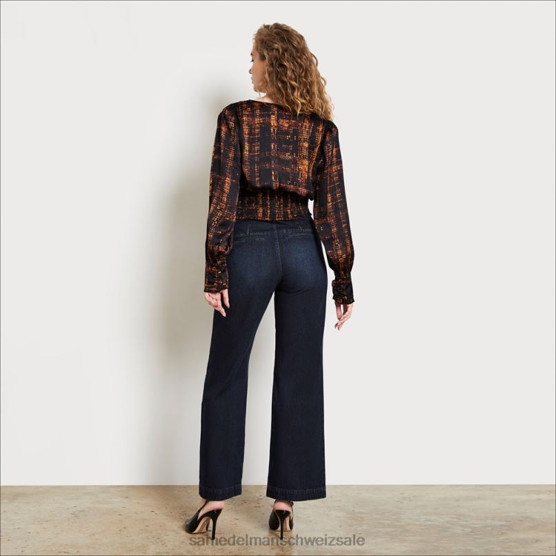 CH Sam Edelman Frauen Codie-Taschenhose mit hohem Bund und weitem Bund einwandfrei X2J861222 Bekleidung