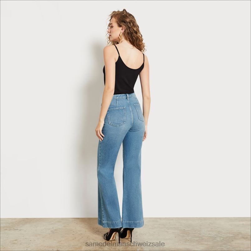 CH Sam Edelman Frauen High-Rise-Hose mit Bay-Taschen Espe X2J861227 Bekleidung