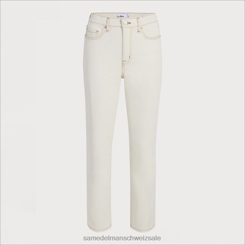CH Sam Edelman Frauen Jeans mit hohem Bund, schmal und gerade natürlich X2J861169 Bekleidung