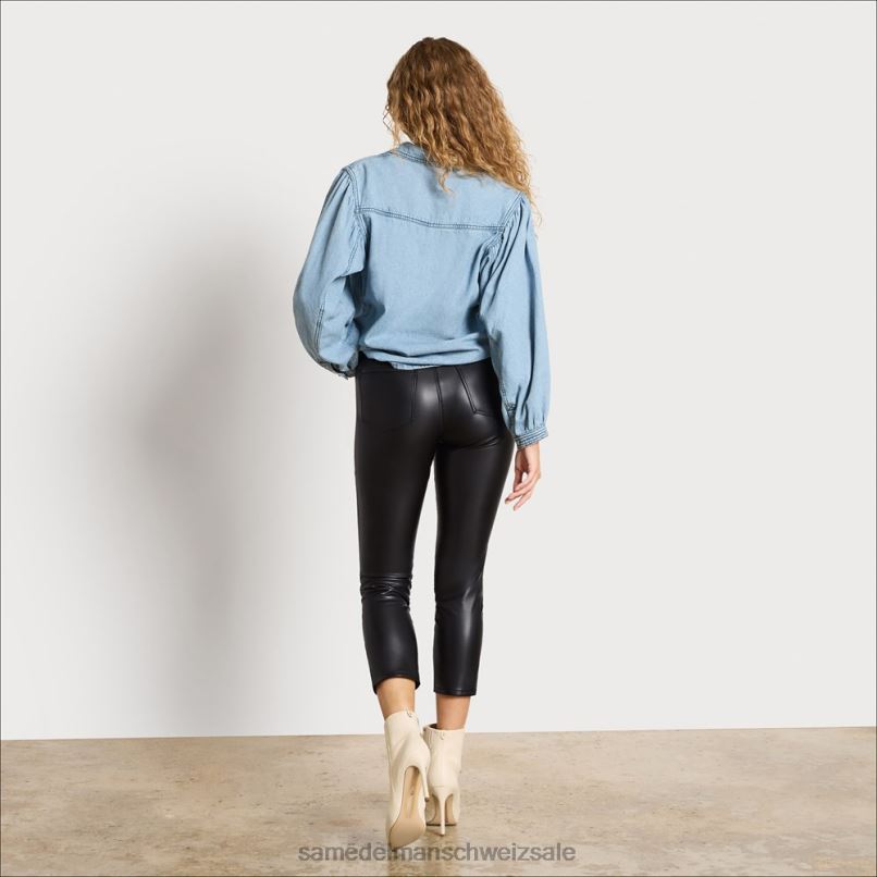 CH Sam Edelman Frauen Skinny-Knöchelhose mit hohem Bund Kaskaden-Remix X2J861259 Bekleidung