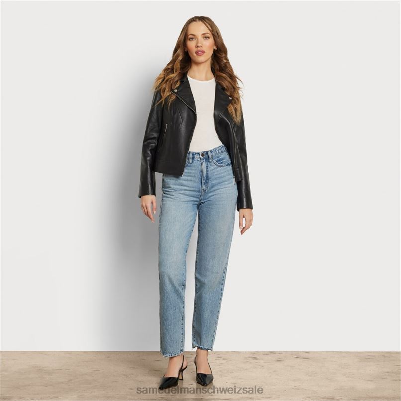 CH Sam Edelman Frauen Yaro-90er-Jahre-Hose mit hohem Bund Ozeanantrieb X2J861200 Bekleidung