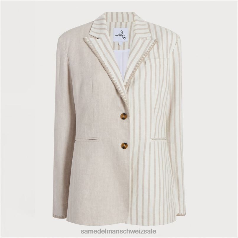 CH Sam Edelman Frauen Enola-Blazer Gardenie X2J861206 Bekleidung