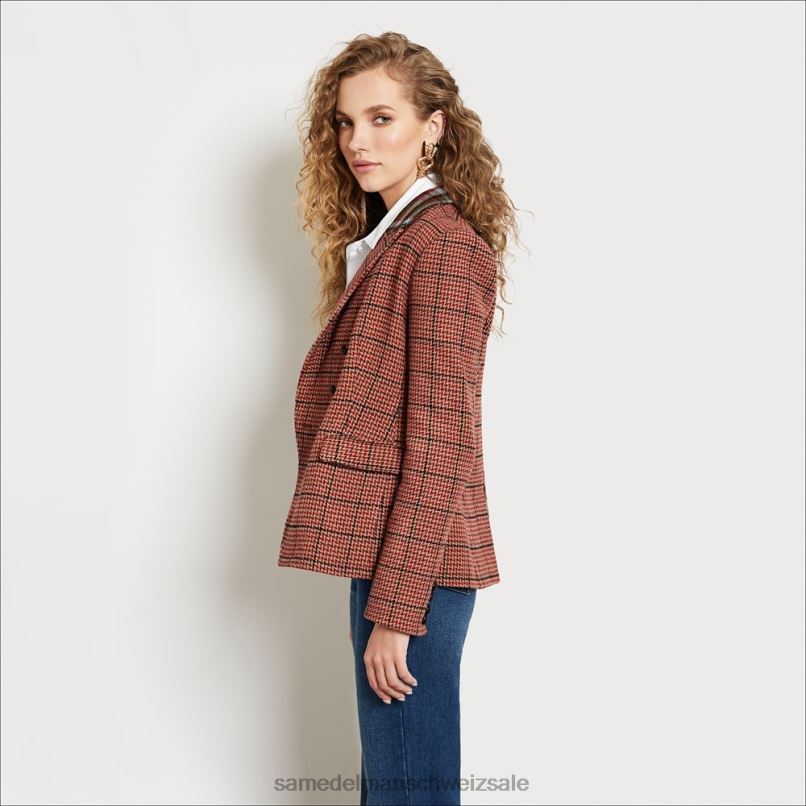 CH Sam Edelman Frauen Imogen-Blazer Alexa Indie Plaid X2J861296 Bekleidung