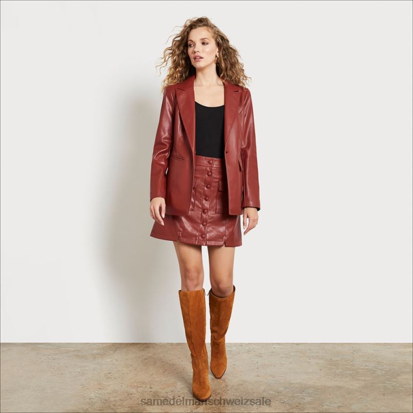 CH Sam Edelman Frauen Margot-Blazer Henna X2J861291 Bekleidung