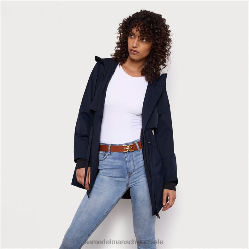 CH Sam Edelman Frauen Regenanorak Marine X2J861137 Bekleidung