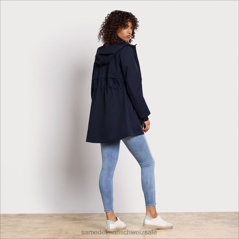 CH Sam Edelman Frauen Regenanorak Marine X2J861137 Bekleidung
