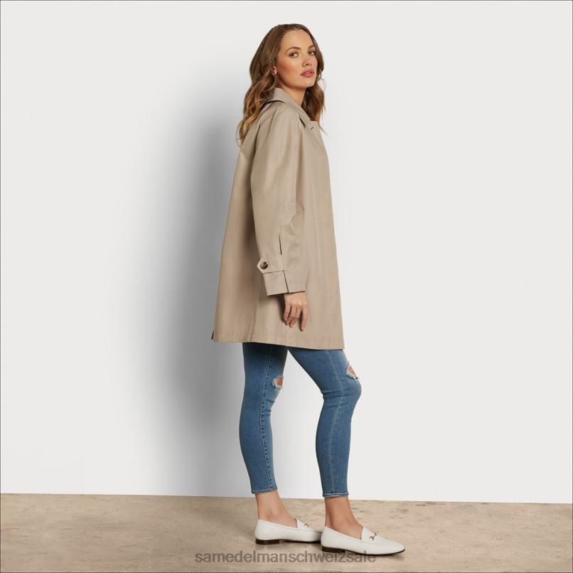 CH Sam Edelman Frauen SB Swing Trenchcoat Birke X2J861118 Bekleidung