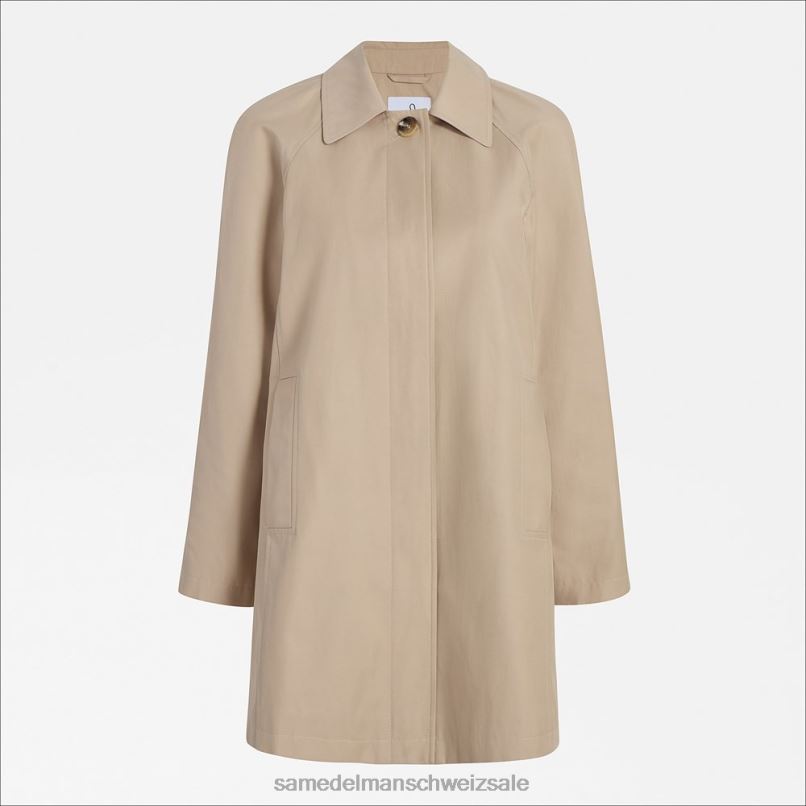 CH Sam Edelman Frauen SB Swing Trenchcoat Birke X2J861118 Bekleidung