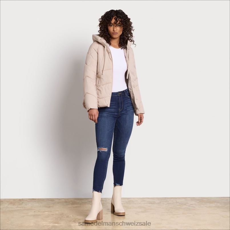 CH Sam Edelman Frauen Steppjacke mit Kissenkragen erröten X2J861122 Bekleidung