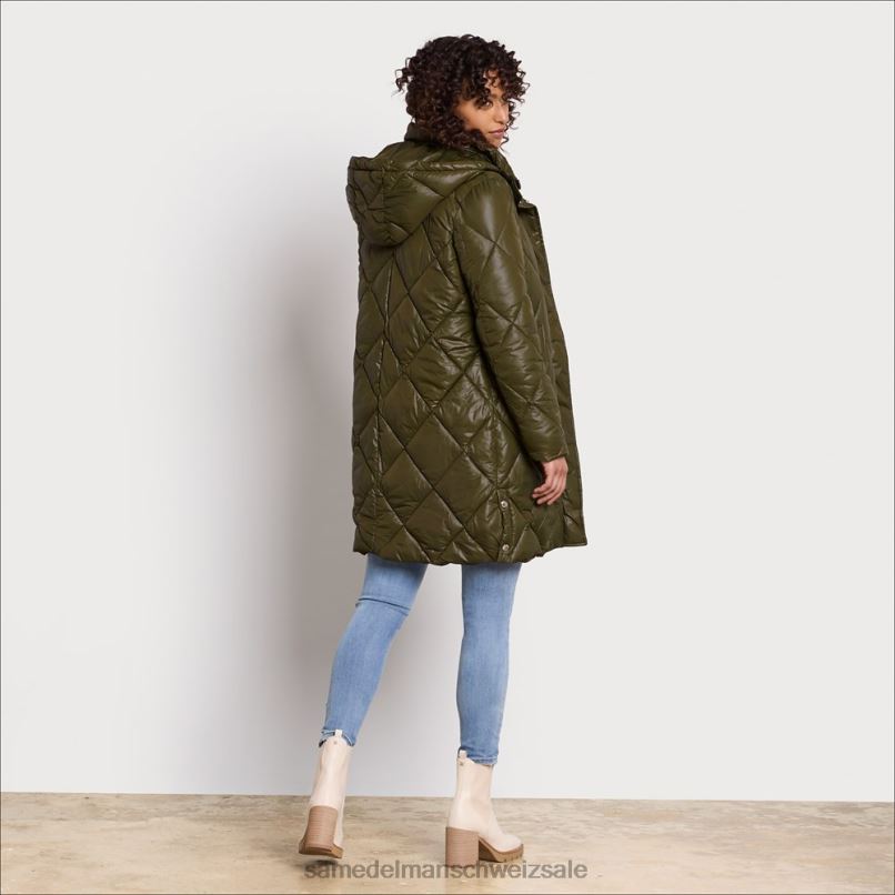 CH Sam Edelman Frauen Steppjacke toskanische Olive X2J861264 Bekleidung