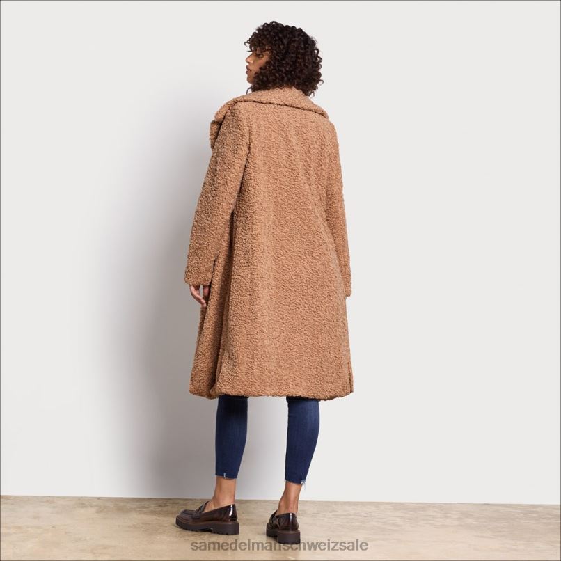 CH Sam Edelman Frauen Teddymantel Kamel X2J861254 Bekleidung