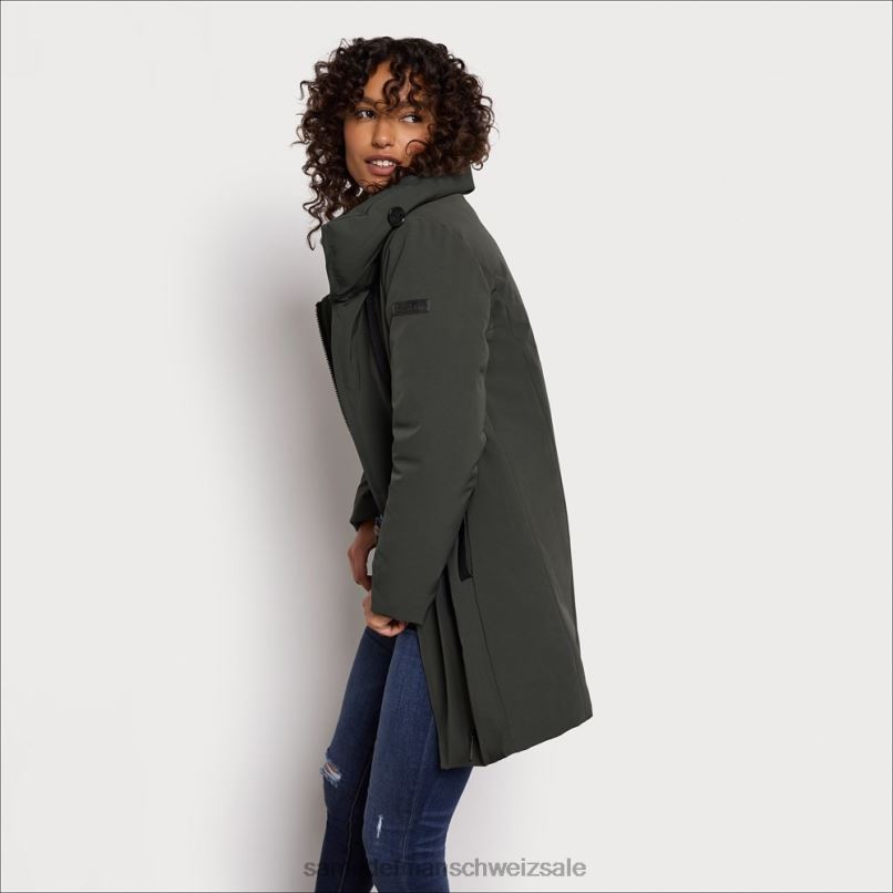 CH Sam Edelman Frauen gesteppte Cacoon-Jacke Loden X2J861265 Bekleidung