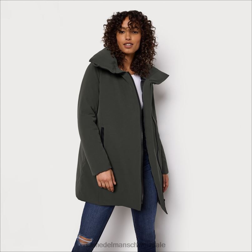 CH Sam Edelman Frauen gesteppte Cacoon-Jacke Loden X2J861265 Bekleidung