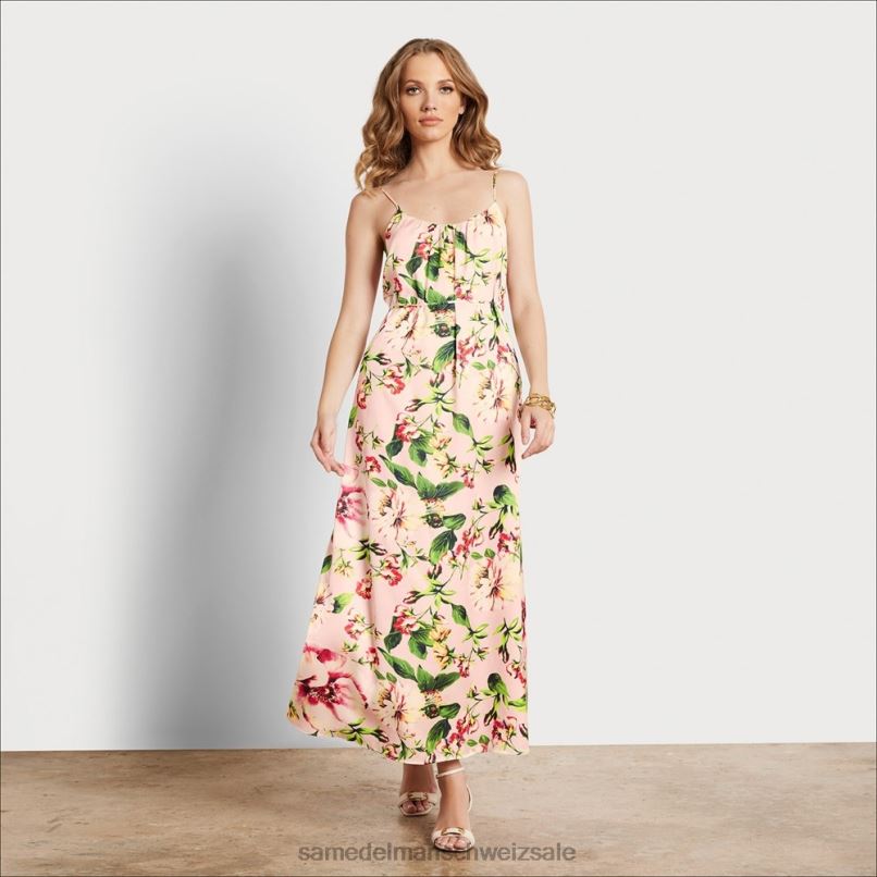 CH Sam Edelman Frauen florales Maxikleid Rouge Multi X2J861142 Bekleidung