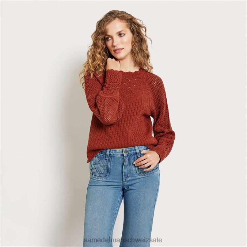 CH Sam Edelman Frauen Aura-Pullover Lebkuchen X2J861231 Bekleidung