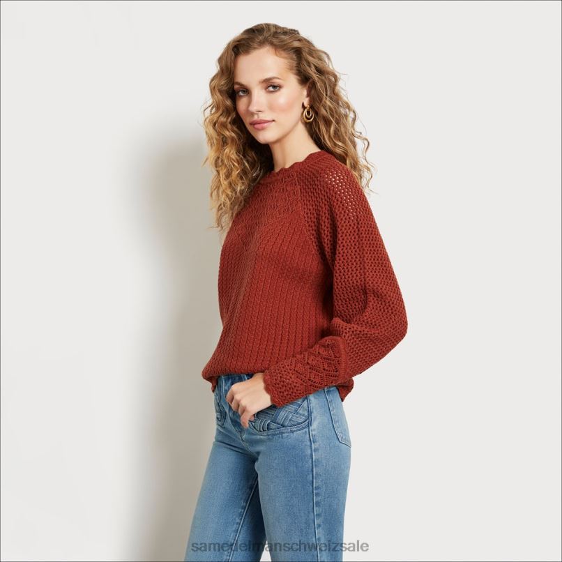 CH Sam Edelman Frauen Aura-Pullover Lebkuchen X2J861231 Bekleidung