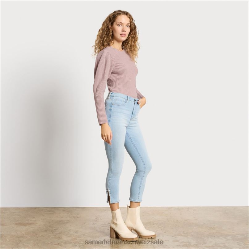 CH Sam Edelman Frauen Cohen Puffpullover Lavendel X2J861282 Bekleidung