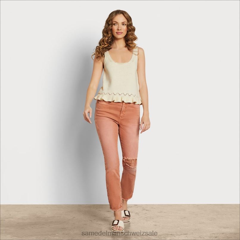 CH Sam Edelman Frauen Inez Pullover Tank Irish Cream X2J861192 Bekleidung