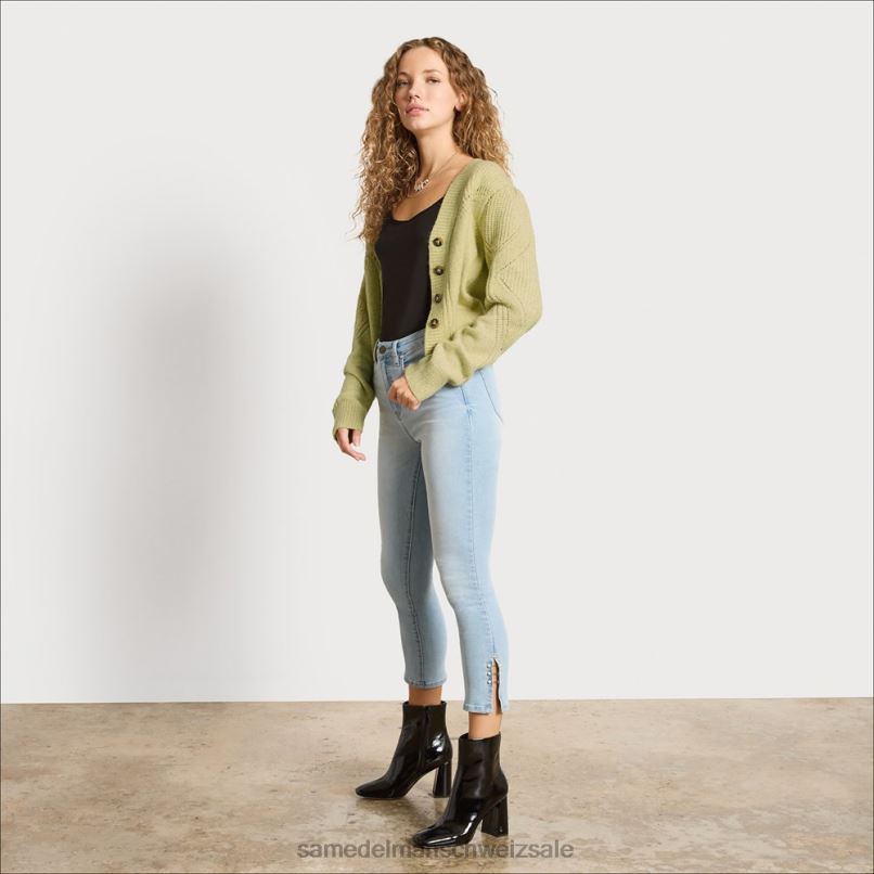 CH Sam Edelman Frauen Julietta-Cardigan Olivenöl X2J861225 Bekleidung