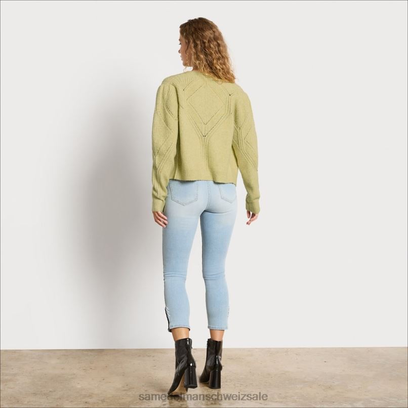 CH Sam Edelman Frauen Julietta-Cardigan Olivenöl X2J861225 Bekleidung
