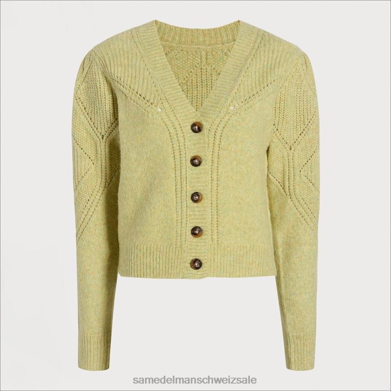 CH Sam Edelman Frauen Julietta-Cardigan Olivenöl X2J861225 Bekleidung