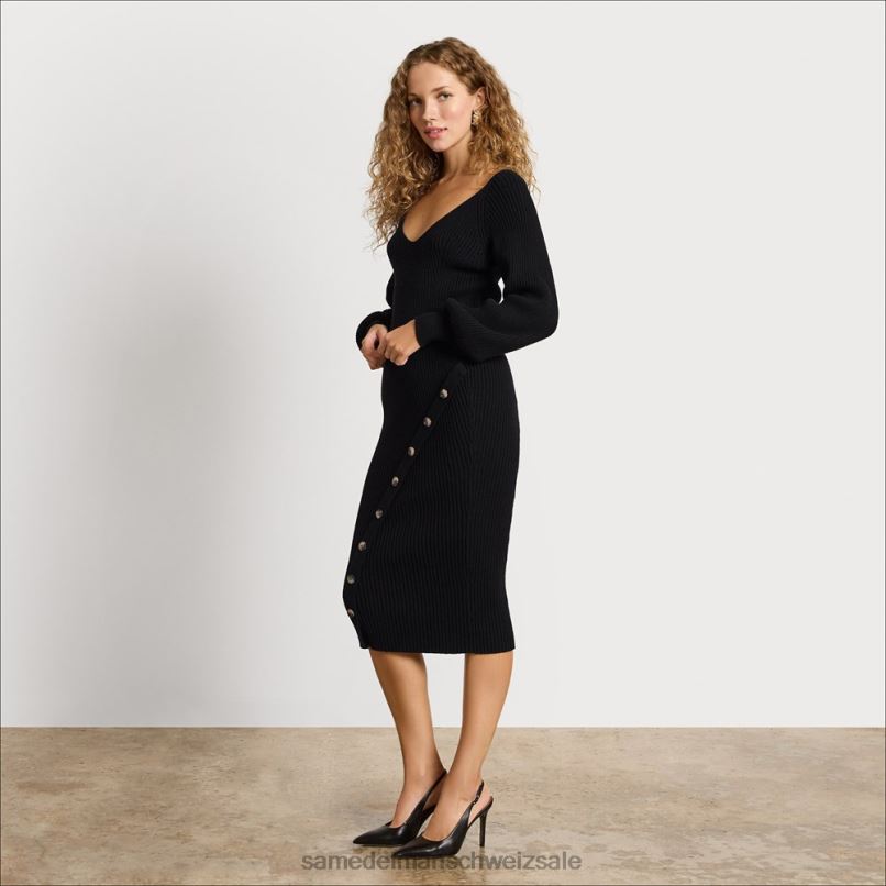 CH Sam Edelman Frauen Karisa-Pullover Schwarz X2J861288 Bekleidung