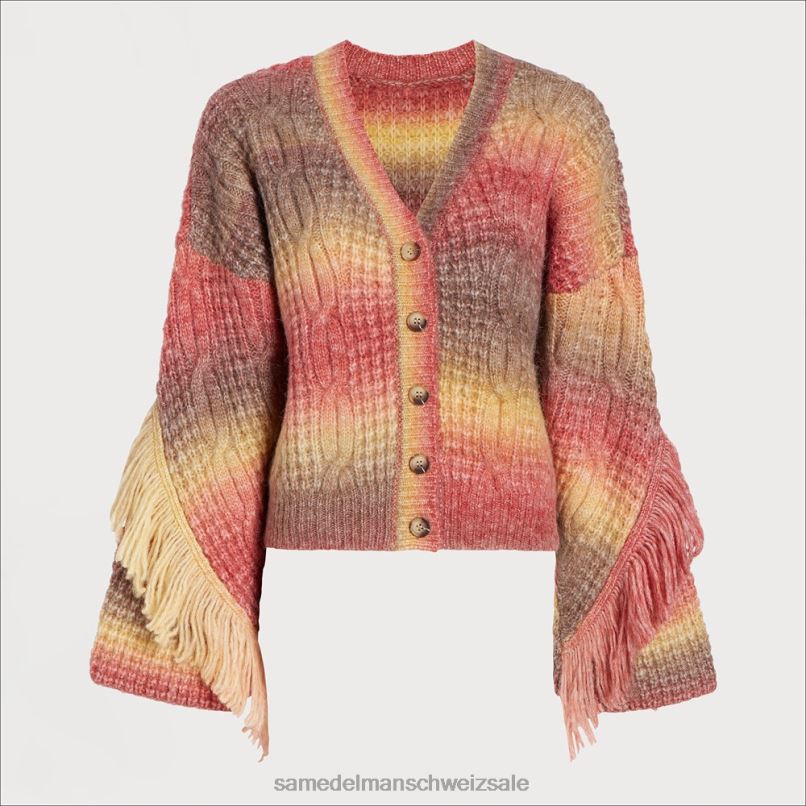 CH Sam Edelman Frauen ellower Pullover Rhabarber X2J861260 Bekleidung
