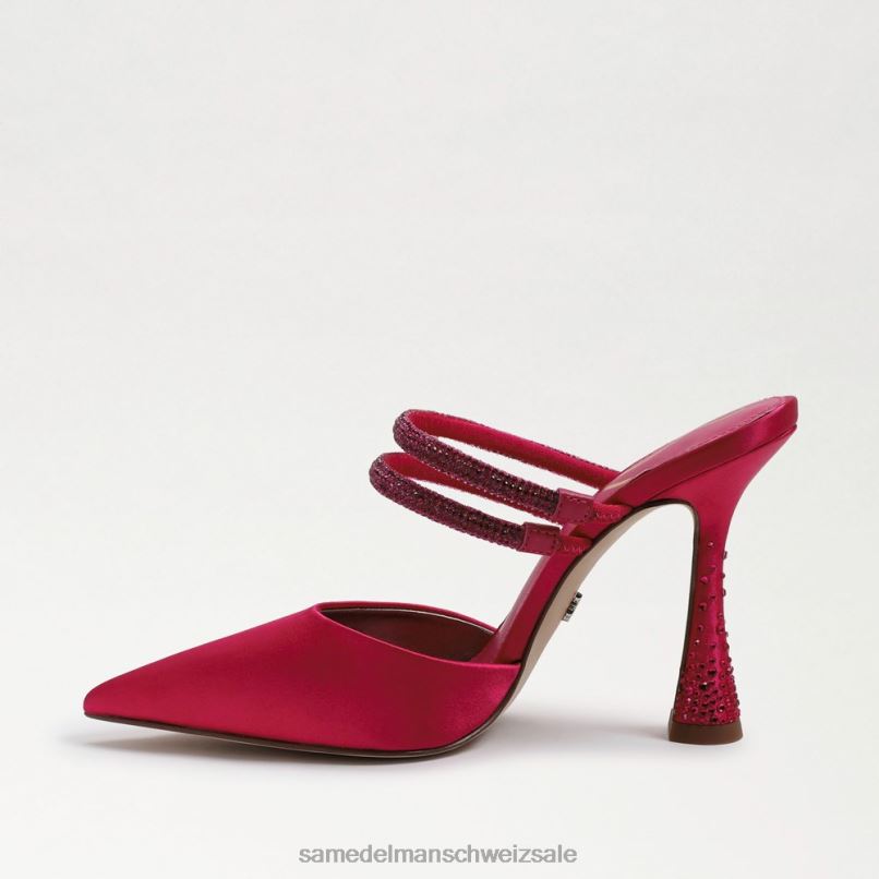 CH Sam Edelman Frauen Agustina Mule-Pumpe kräftiger Fuchsia-Satin X2J86954 Schuhwerk
