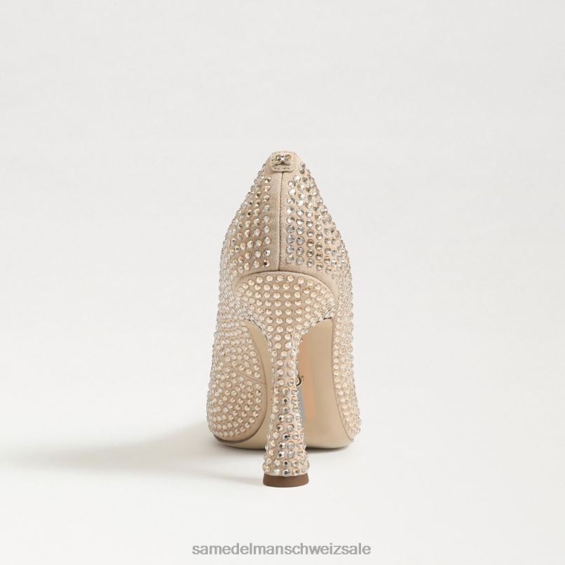 CH Sam Edelman Frauen Antonia Glitzerpumpe Sesam X2J86958 Schuhwerk