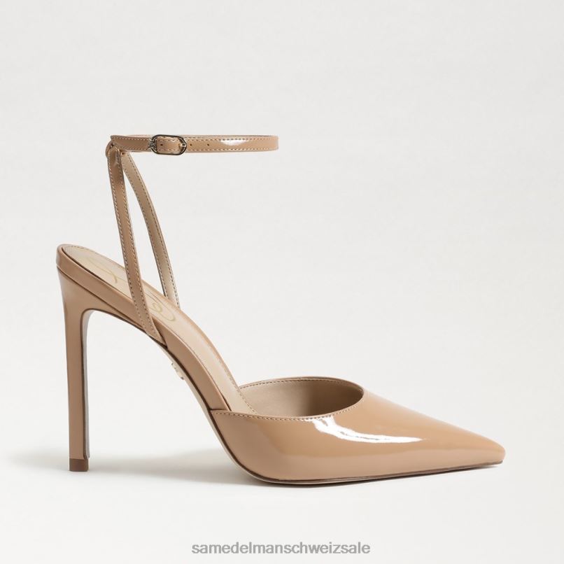 CH Sam Edelman Frauen Avril Slingback-Pumpe goldenes Sandpatent X2J86735 Schuhwerk