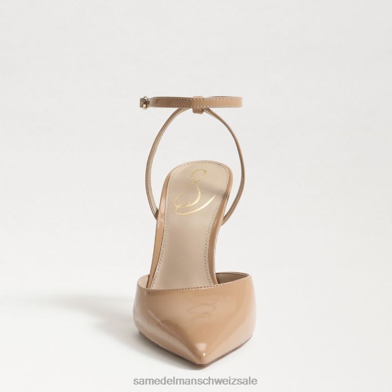 CH Sam Edelman Frauen Avril Slingback-Pumpe goldenes Sandpatent X2J86735 Schuhwerk