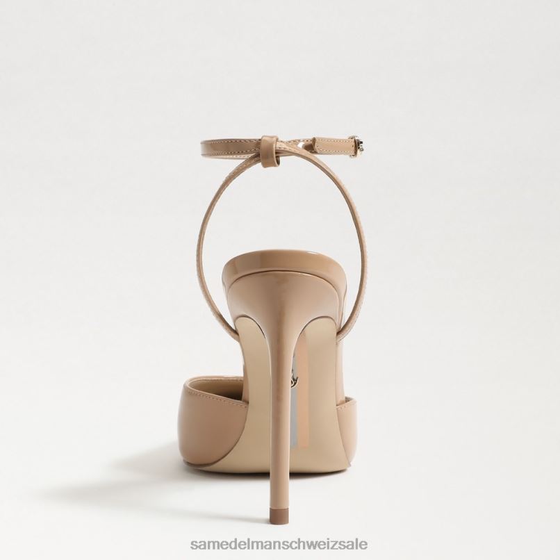 CH Sam Edelman Frauen Avril Slingback-Pumpe goldenes Sandpatent X2J86735 Schuhwerk
