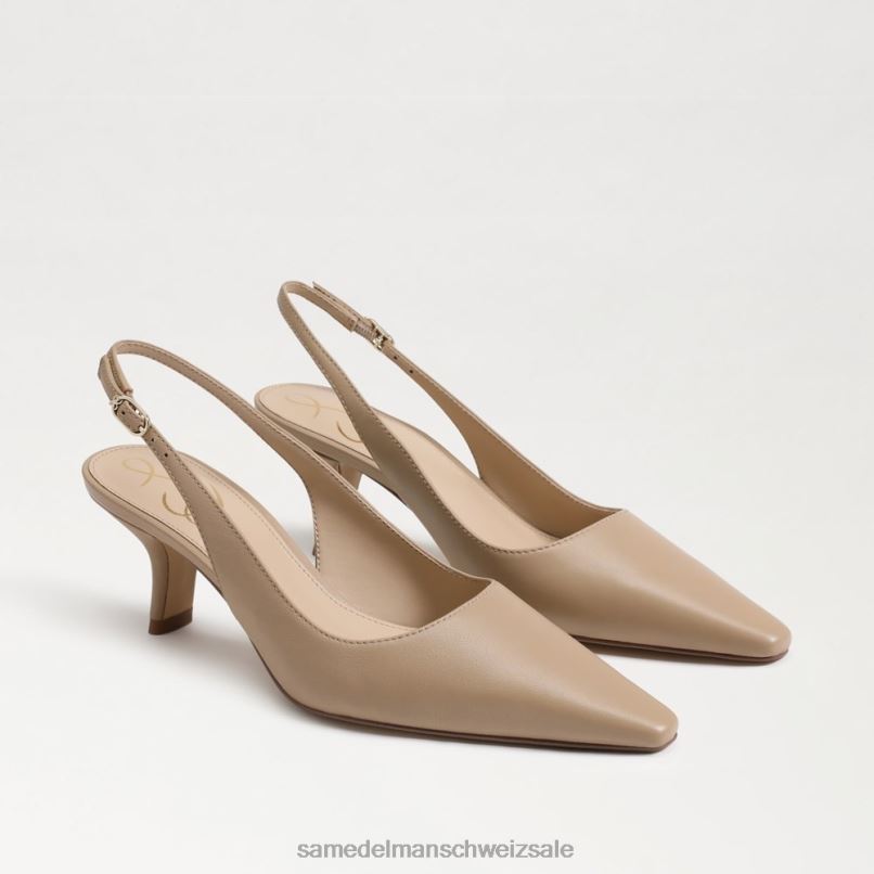 CH Sam Edelman Frauen Bianka Slingback-Pumpe Beige X2J8691 Schuhwerk