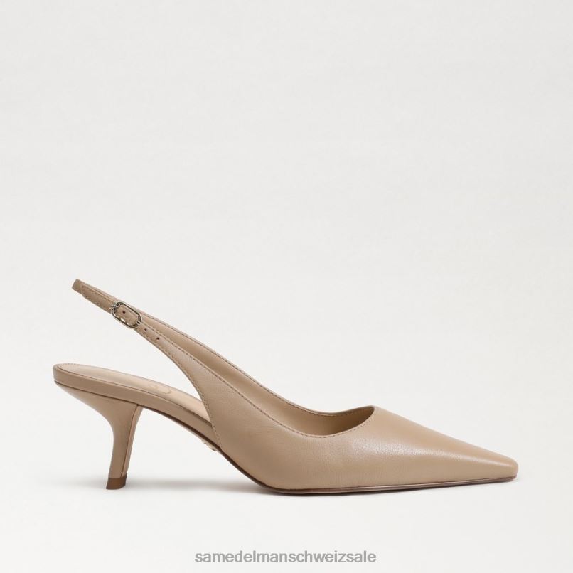 CH Sam Edelman Frauen Bianka Slingback-Pumpe Beige X2J8691 Schuhwerk