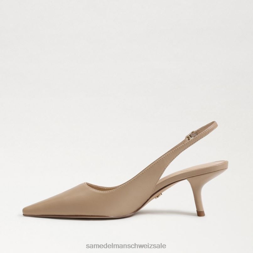 CH Sam Edelman Frauen Bianka Slingback-Pumpe Beige X2J8691 Schuhwerk