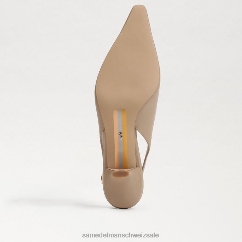 CH Sam Edelman Frauen Bianka Slingback-Pumpe Beige X2J8691 Schuhwerk