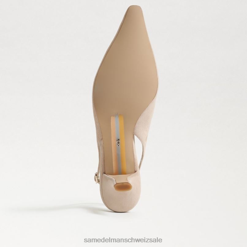 CH Sam Edelman Frauen Bianka Slingback-Pumpe Cappuccino-Wildleder X2J8698 Schuhwerk