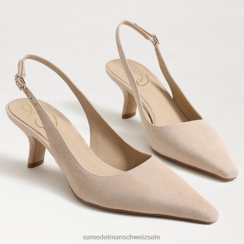 CH Sam Edelman Frauen Bianka Slingback-Pumpe Cappuccino-Wildleder X2J8698 Schuhwerk