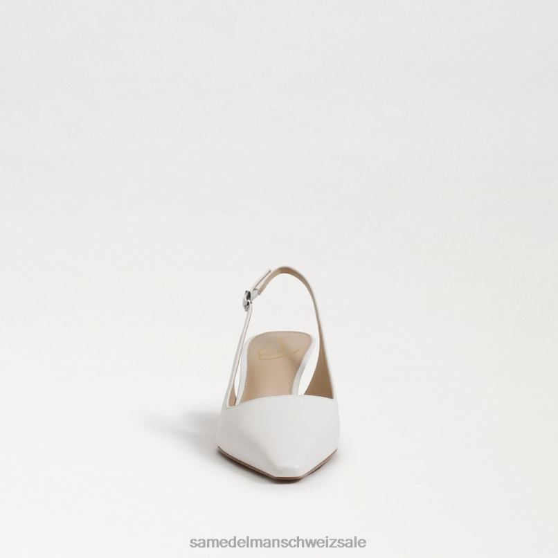 CH Sam Edelman Frauen Bianka Slingback-Pumpe helles Weiss X2J8690 Schuhwerk