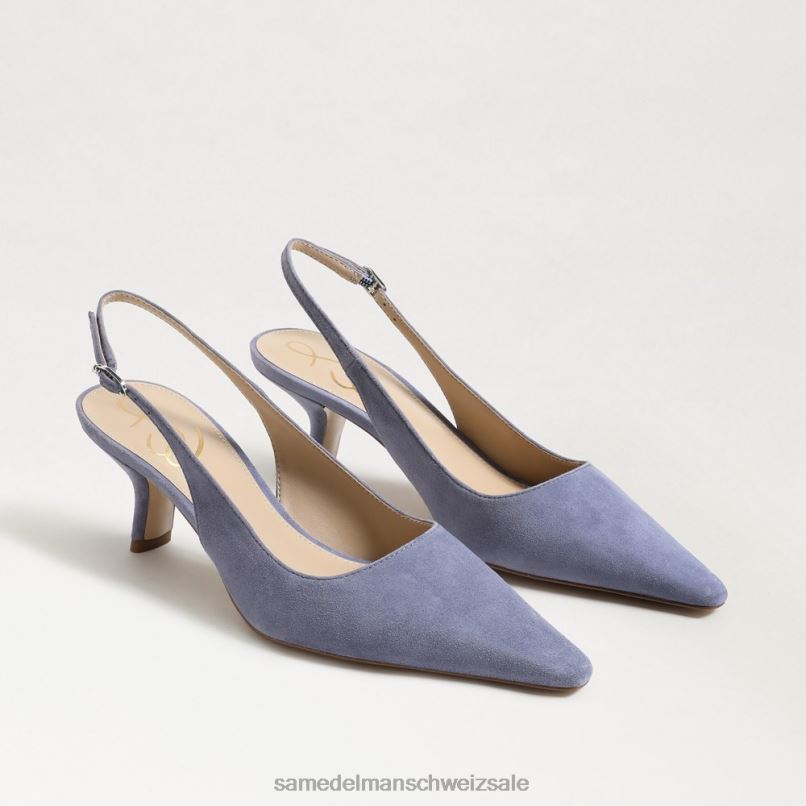 CH Sam Edelman Frauen Bianka Slingback-Pumpe staubiges violettes Wildleder X2J8696 Schuhwerk