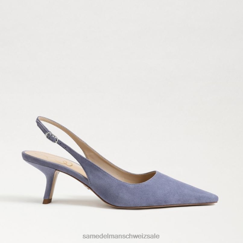 CH Sam Edelman Frauen Bianka Slingback-Pumpe staubiges violettes Wildleder X2J8696 Schuhwerk