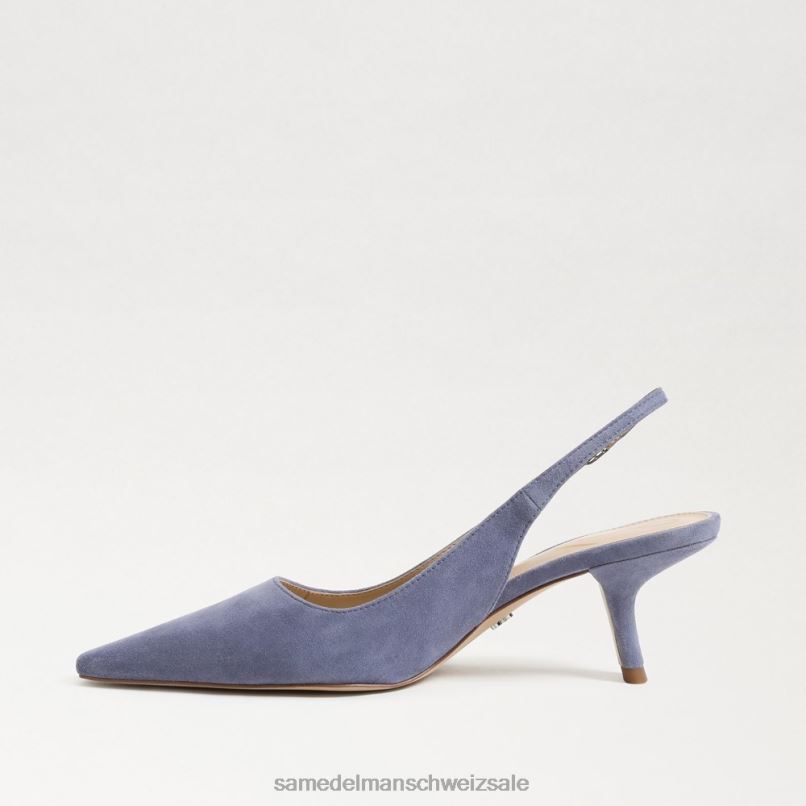 CH Sam Edelman Frauen Bianka Slingback-Pumpe staubiges violettes Wildleder X2J8696 Schuhwerk