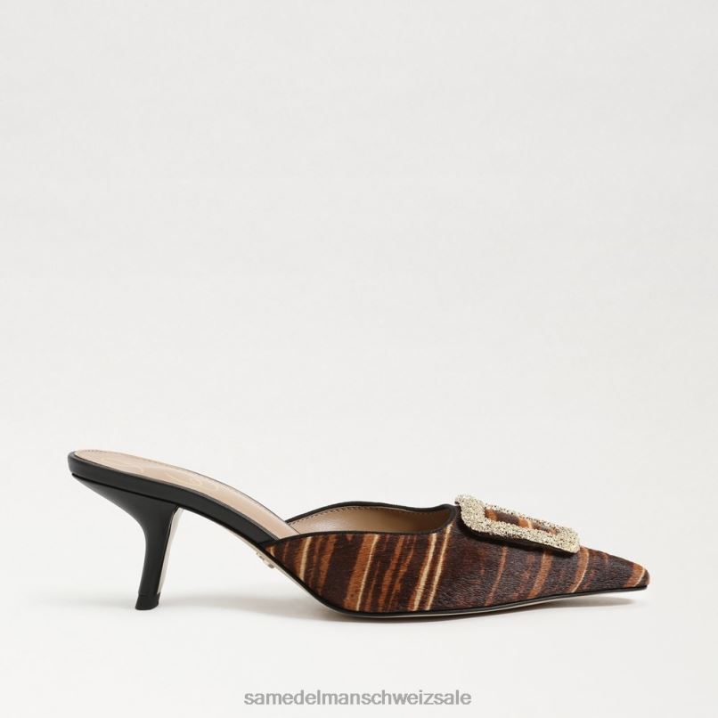 CH Sam Edelman Frauen Brit-Kitten-Heel-Mule braun-multi X2J86430 Schuhwerk
