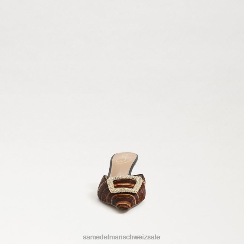 CH Sam Edelman Frauen Brit-Kitten-Heel-Mule braun-multi X2J86430 Schuhwerk