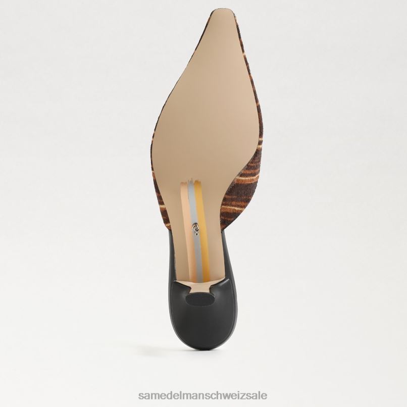 CH Sam Edelman Frauen Brit-Kitten-Heel-Mule braun-multi X2J86430 Schuhwerk