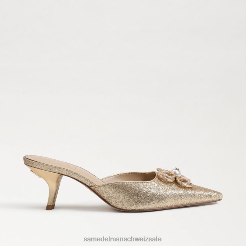 CH Sam Edelman Frauen Brit Tour Kitten Heel Bernstein Gold X2J86589 Schuhwerk