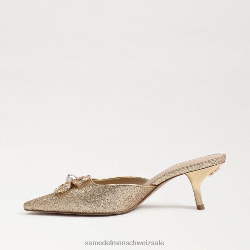 CH Sam Edelman Frauen Brit Tour Kitten Heel Bernstein Gold X2J86589 Schuhwerk