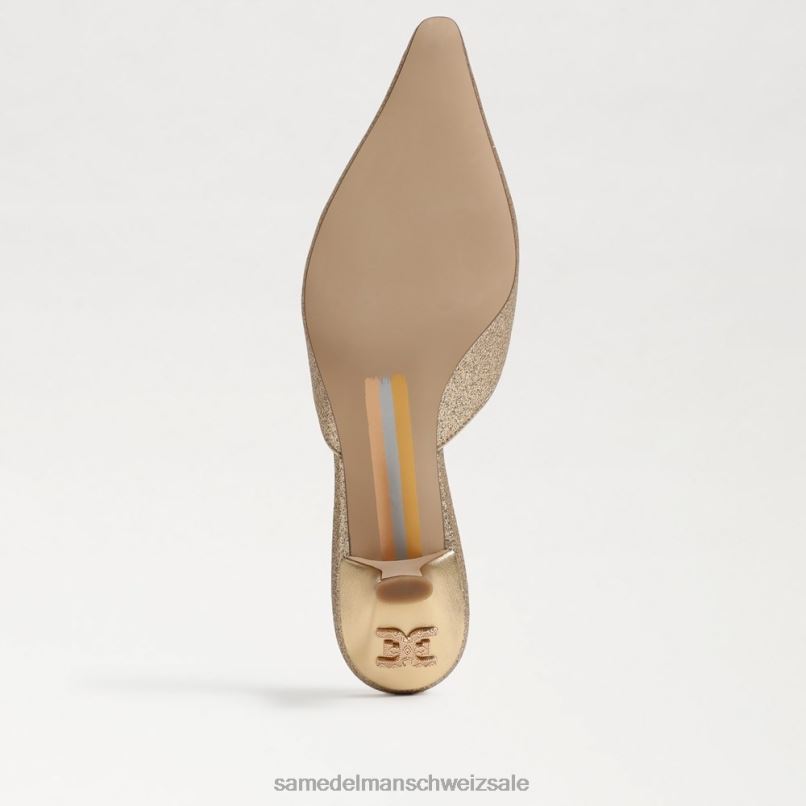 CH Sam Edelman Frauen Brit Tour Kitten Heel Bernstein Gold X2J86589 Schuhwerk